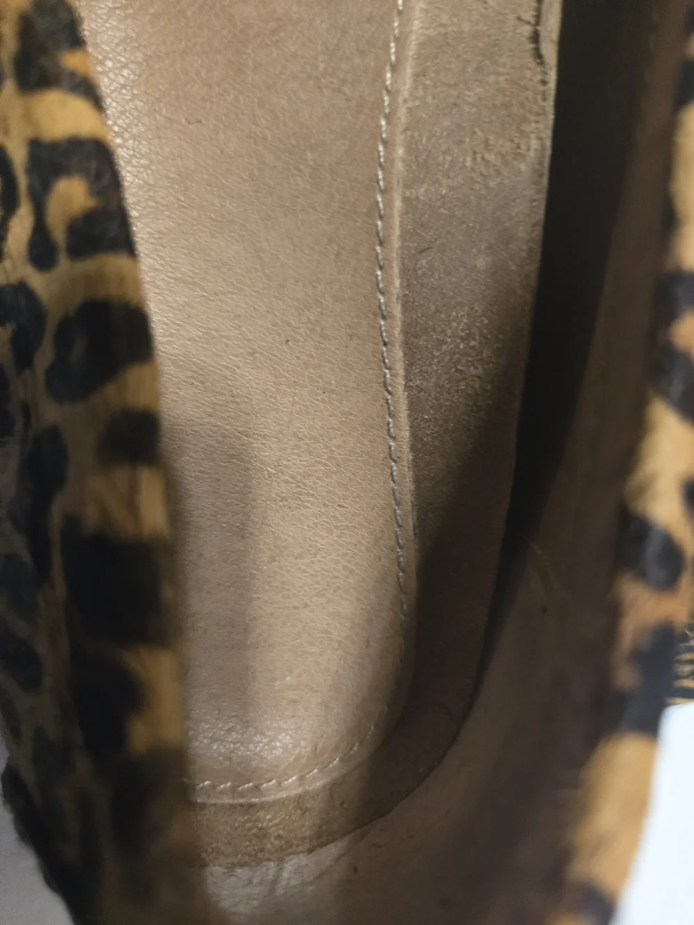 Vionic Leopard Print Loafers with Gold Accent
